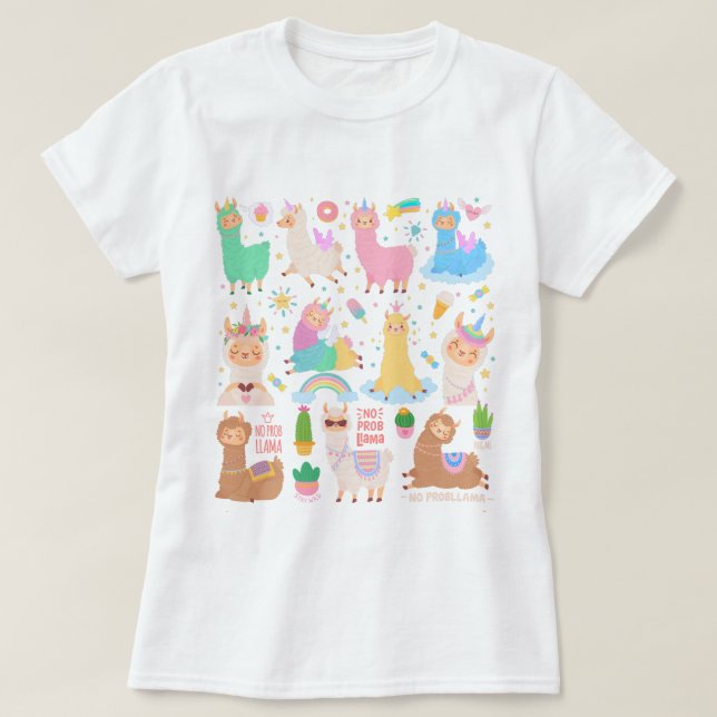 Llamas T Shirt (Design framsida)