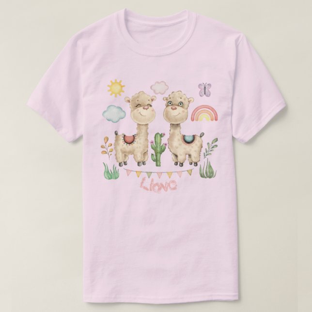 Llamas T-Shirt (Design framsida)