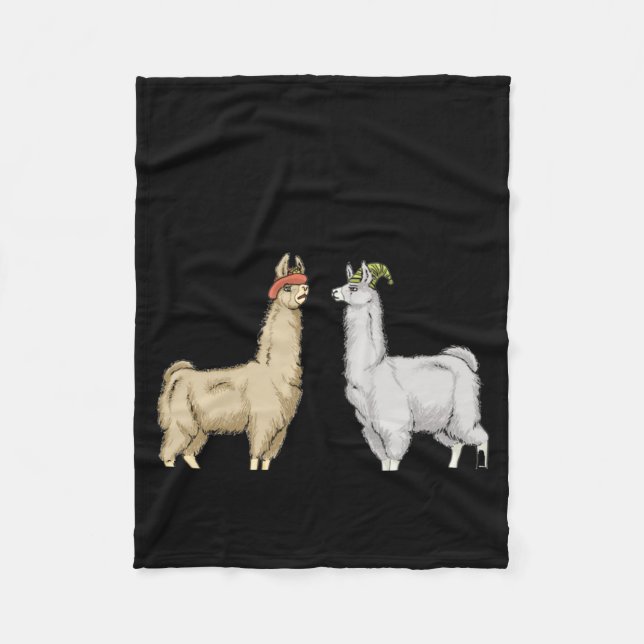 Llamas With Hats Carl  Fleecefilt (Framsidan)