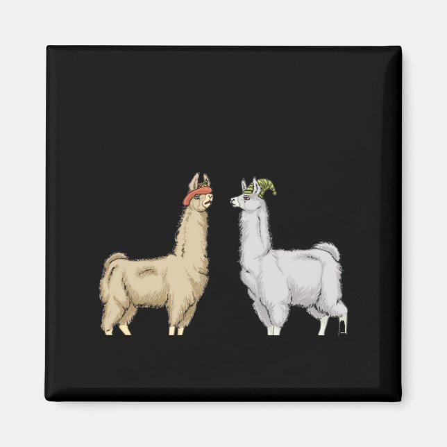 Llamas With Hats Carl  Magnet (Framsidan)