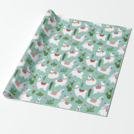 Llamas Wrapping Papper Presentpapper