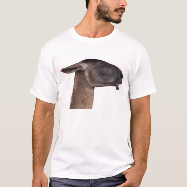 Llamaskjorta 001 tee (Framsida)