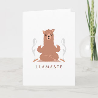 Llamaste - Llama Meditation Design Kort