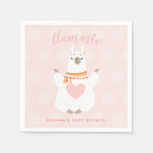 Llamaste Llama Yoga Baby Shower Papper Pappersservett