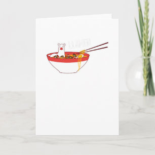 Llamen Funny Llama Ramen Gift för Alpaca Älskare Kort