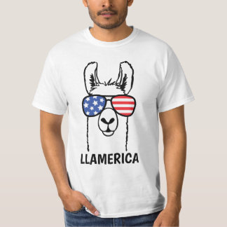 Llamerica rolig Lllama skjorta, 4th av Juli, USA T Shirt