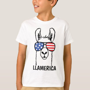 Llamerica roliga Lllama lurar skjortan, 4th av T Shirt