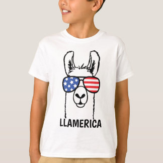 Llamerica roliga Lllama lurar skjortan, 4th av T Shirt