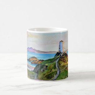 "Llanddwyn öfyr," Anglesey, Wales Kaffemugg