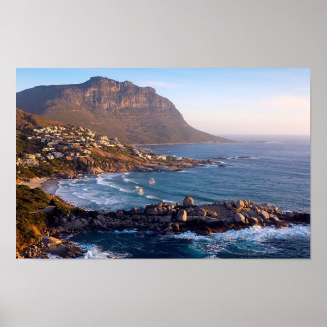 Llandudno Beach Serenity: Cape Town Coastal Sunset Poster (Framsidan)