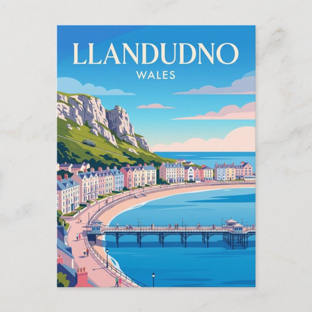 Llandudno Wales Vykort (Framsida)