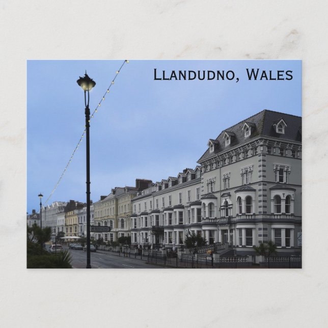 Llandudno Wales Welsh Travel Vykort (Framsida)
