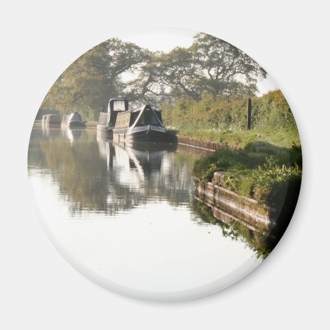 Llangollen Canal Boat genom Bridge Magnet (Framsidan)