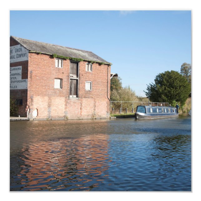Llangollen Canal Ellesmere England Fototryck (Framsidan)