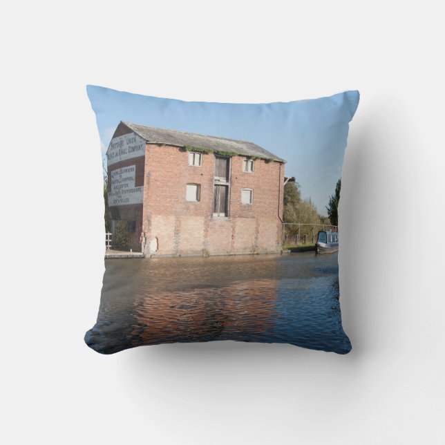 Llangollen Canal Ellesmere England Kudde (Framsida)