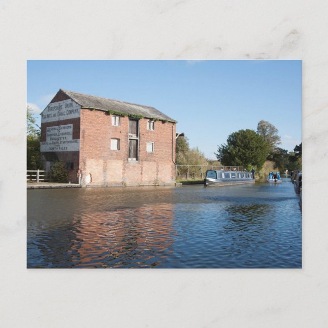 Llangollen Canal Ellesmere England Vykort (Framsida)