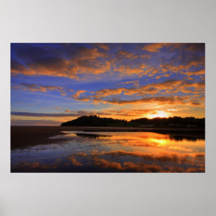 Llanstephan Sunset Print Poster