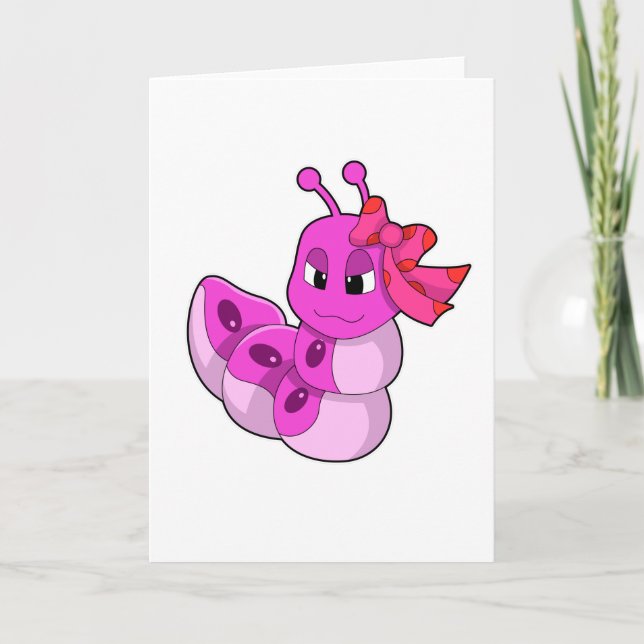 Llarv som flicka med band kort (Framsida)