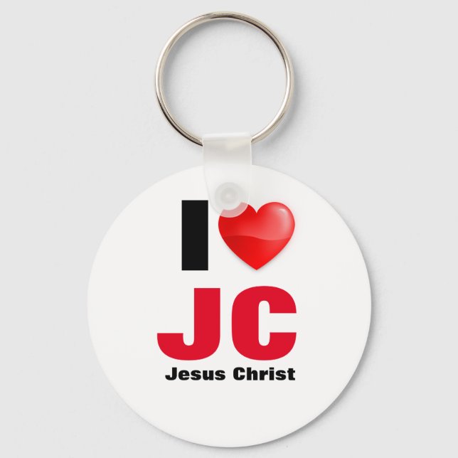 Llaver I love Jesus Christ Nyckelring (Framsida)