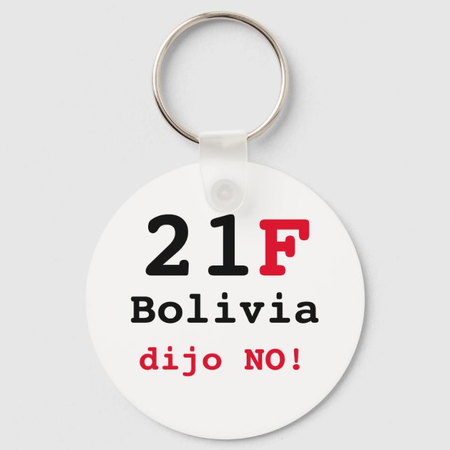 Llavero Bolivia dijo NO Nyckelring (Framsida)