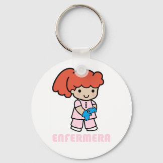 Llavero de enfermera con guantes nyckelring