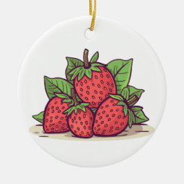 llavero fresita julgransprydnad keramik