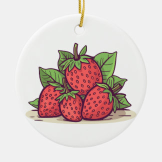 llavero fresita julgransprydnad keramik