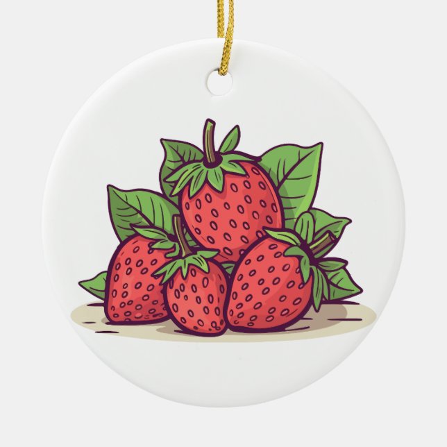 llavero fresita julgransprydnad keramik (Framsidan)