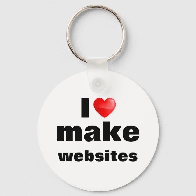 Llavero I kärlek tillverkar webbplatser Nyckelring (Framsida)