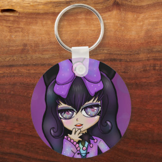 Llavero Kuromi fanart Nyckelring