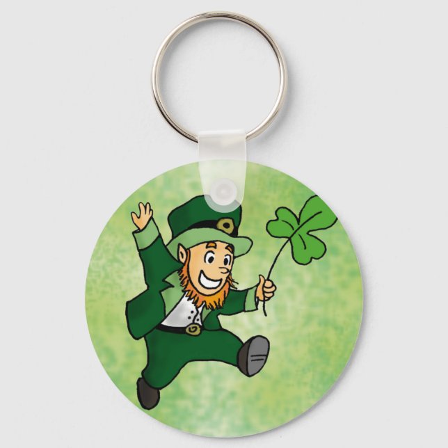 Llavero Leprechaun tipo chapa Nyckelring (Framsida)