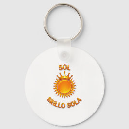Llavero Tipo Chapa con Logo Sol Brillo Sola | Acce Nyckelring