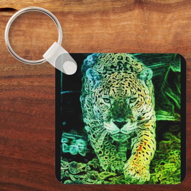 Llavero tipo chapa jaguar nyckelring (Framsida)