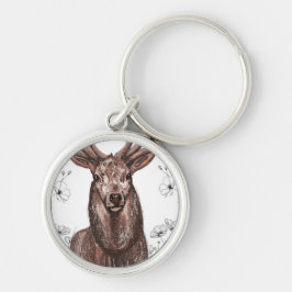 Llavero tipo chapa rund silverfärgad nyckelring