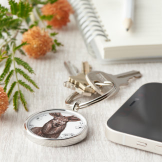 Llavero tipo chapa rund silverfärgad nyckelring