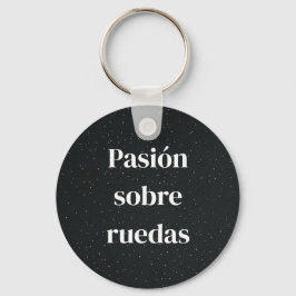 llavero vilianes con frase del mundo del motor  nyckelring