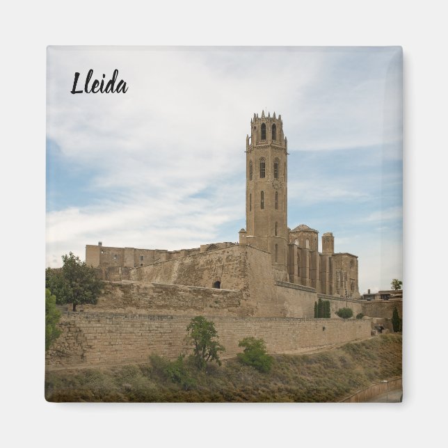 Lleida:s gamla katedral magnet (Framsidan)