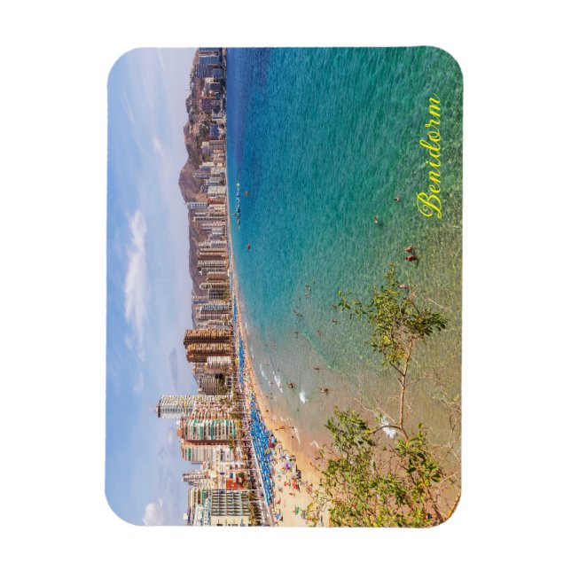 Llevant Beach, Benidorm, Costa Blanca, Spanien Magnet (Vertikal)