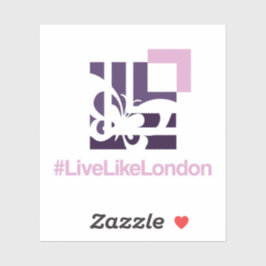 LLL 3 tum x 3 tum vinylStickers Klistermärken