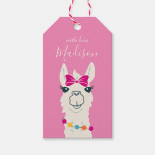Lllama Alpaca Favor Gift Märkre Fiesta Party Presentetikett