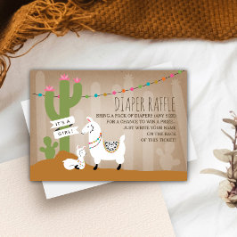Lllama Mamma + Flicka Diaper Raffle Tilläggskort