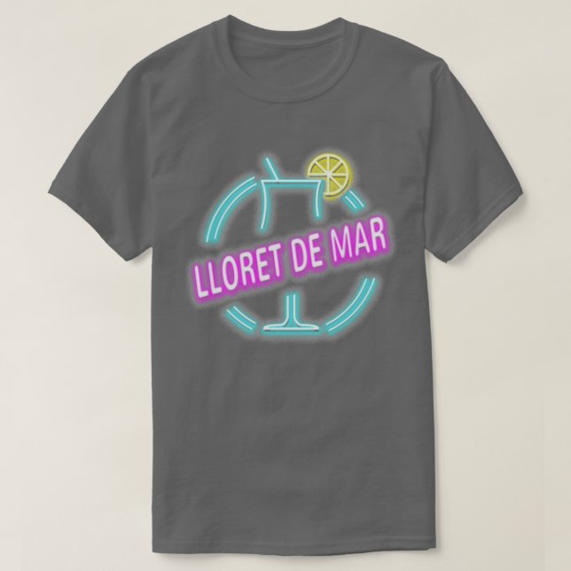 Lloret de Mar cocktail Sommardesign T Shirt (Design framsida)