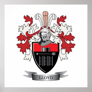 Lloyd Family Crest Jackar av Arm Poster