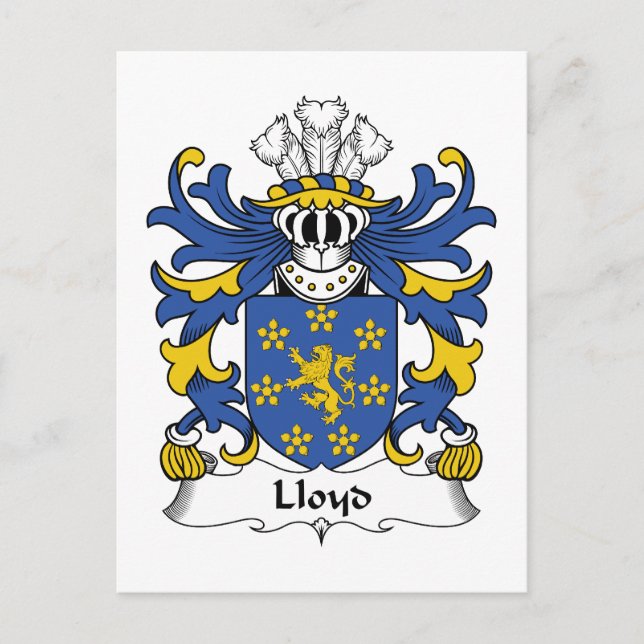 Lloyd Family Crest Vykort (Framsida)