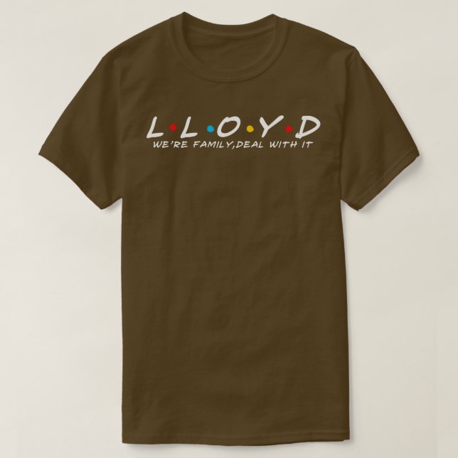 Lloyd Family Lloyd Surname Lloyd efternamn T Shirt (Design framsida)