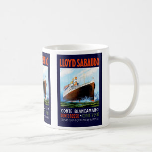 Lloyd Sabaudo ~ Conte Biancamano Kaffemugg