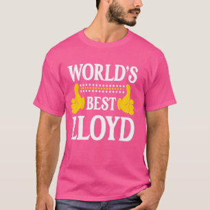 Lloyd Surname Funny Team Family Efternamn World's T Shirt