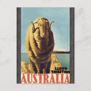 Lloyd TritestAustralia, Vintage Vykort