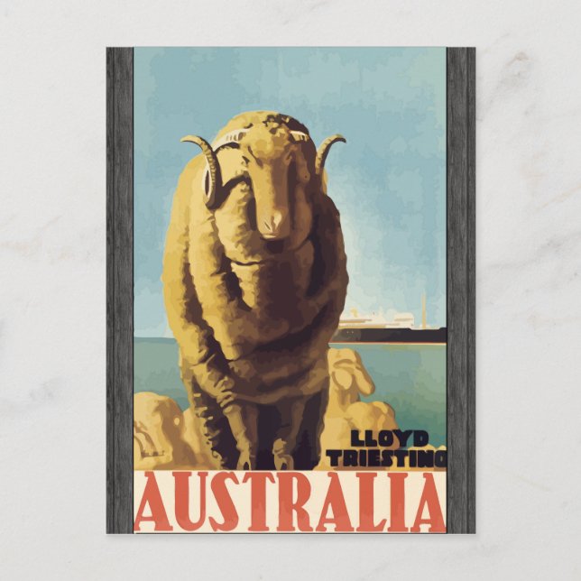 Lloyd TritestAustralia, Vintage Vykort (Framsida)