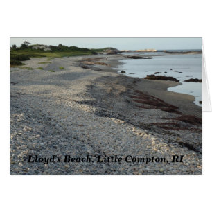 Lloyd's Beach, Little Compton, Rhode island Card Hälsningskort